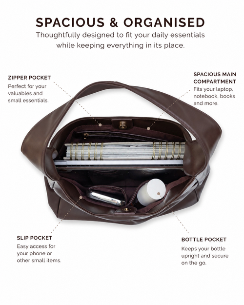 The NALEDI Signature Large-Capacity Leather Bag Designed for more. Made for every day.