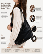 The NALEDI Signature Large-Capacity Leather Bag Designed for more. Made for every day.